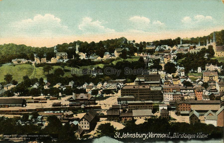 Postcard: St. Johnsbury, Vermont, Birdseye View